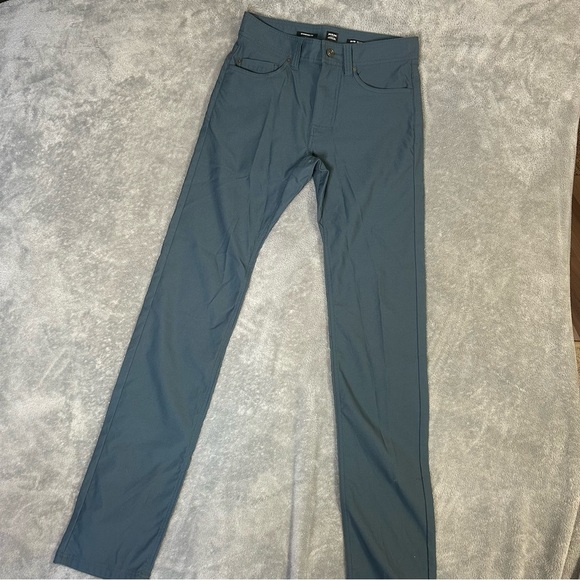 Prana Brion Pants Men's Size 28x36 Blue Slim Fit Stretch Outdoor Hiking Camping - Picture 1 of 7